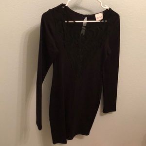 Black cocktail dress